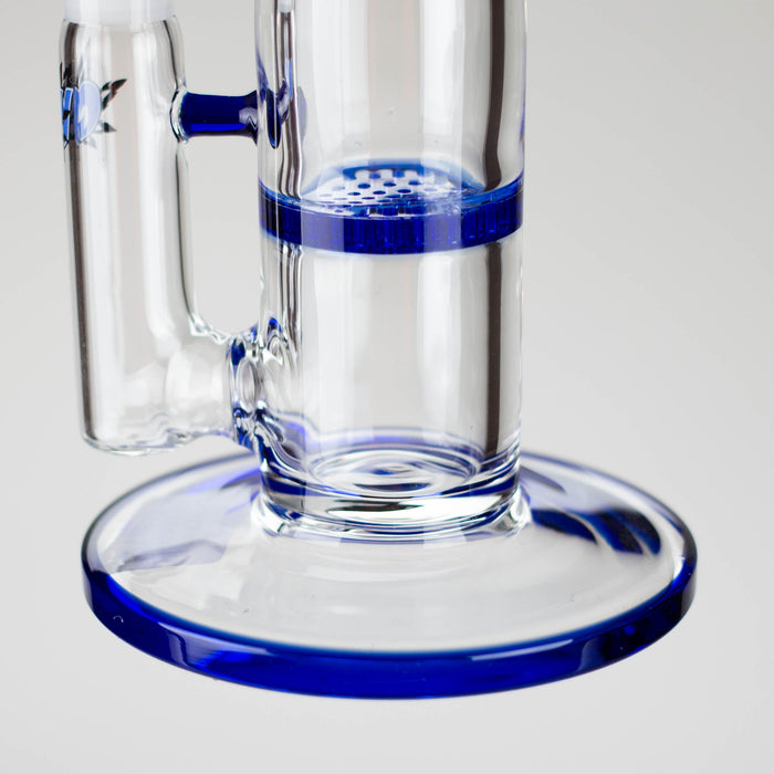 Ganjavibes | 11" Triple Honeycomb Percolator Glass Bong Glass Bong Maple Craft Inc