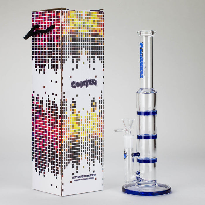 Ganjavibes | 11" Triple Honeycomb Percolator Glass Bong Glass Bong Maple Craft Inc