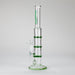 Ganjavibes | 11" Triple Honeycomb Percolator Glass Bong Glass Bong Maple Craft Inc Green