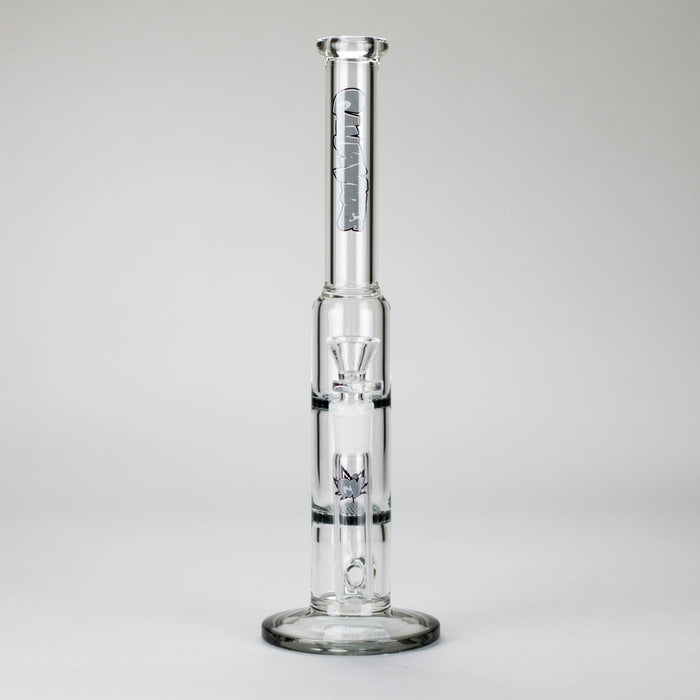 Ganjavibes | 11" Double Honeycomb Percolator Glass Bong Glass Bong Maple Craft Inc