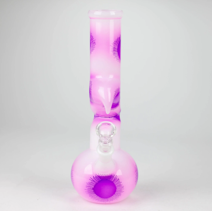 9.5" Flower Designed Bong - Assorted Color [PIP651] Glass Bong NIBO Distribution