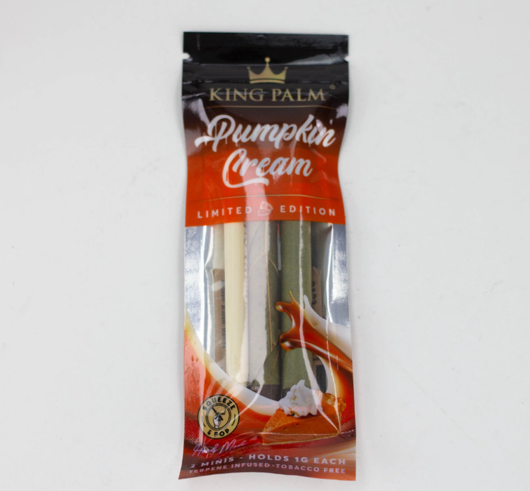 King Palm | Mini Hand-Rolled with flavor tips - 20 pouches Display [SMK983] Leaf Wrap NIBO Distribution Pumpkin Cream