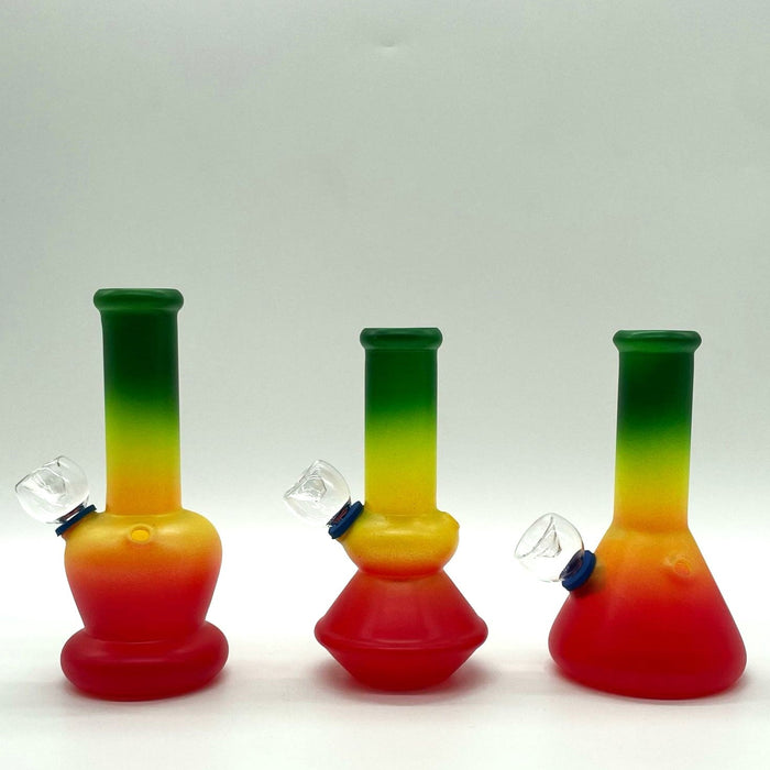 6" Glass Bong - Assorted Color [PIP560] Glass Bong NIBO Distribution Design 3