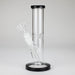 8" Glass Straight Bong [PIP508] Glass Bong NIBO Distribution Black