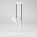 8" Glass Straight Bong [PIP508] Glass Bong NIBO Distribution White