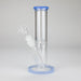 8" Glass Straight Bong [PIP508] Glass Bong NIBO Distribution Sky Blue