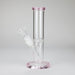 8" Glass Straight Bong [PIP508] Glass Bong NIBO Distribution Pink