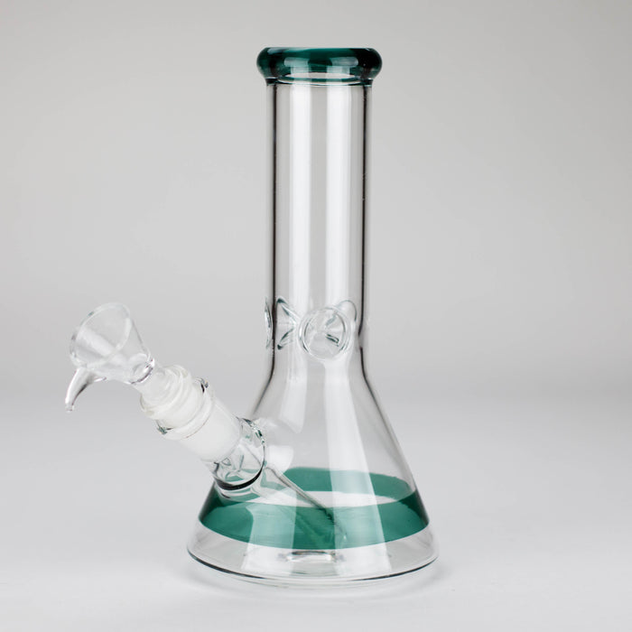 8" Glass Beaker Bong [PIP507] Glass Bong NIBO Distribution Green