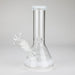 8" Glass Beaker Bong [PIP507] Glass Bong NIBO Distribution White