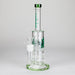 Maple Glass | 12" Honey Comb With Tree Percolator And Splash Guard Bong Glass Bong Maple Craft Inc Green