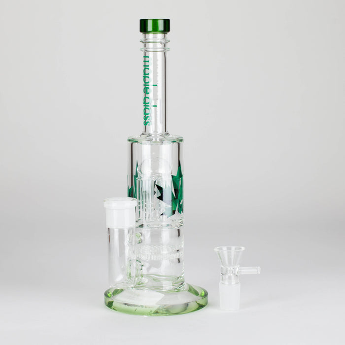 Maple Glass | 12" Honey Comb With Tree Percolator And Splash Guard Bong Glass Bong Maple Craft Inc