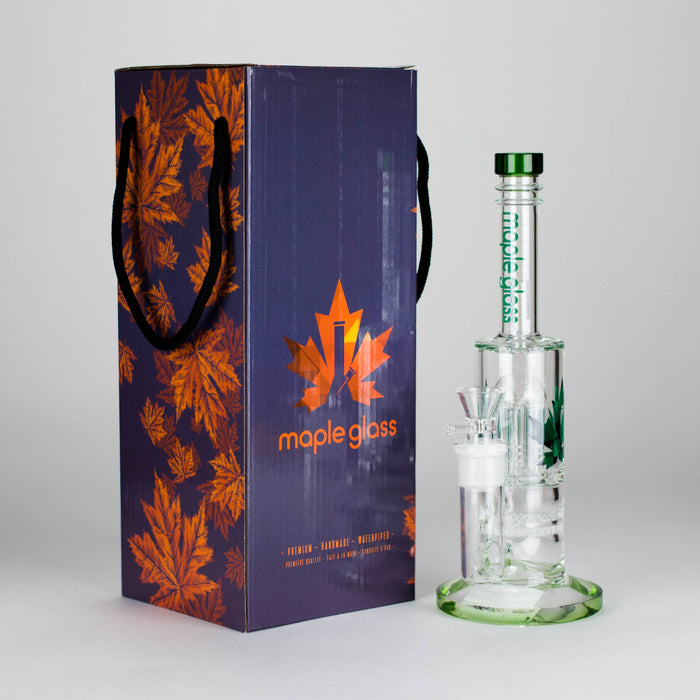 Maple Glass | 12" Honey Comb With Tree Percolator And Splash Guard Bong Glass Bong Maple Craft Inc
