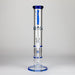 Ganjavibes | Honeycomb 14 Inches Two Disk Percolator Glass Bong By Irie Vibes Series Glass Bong Maple Craft Inc