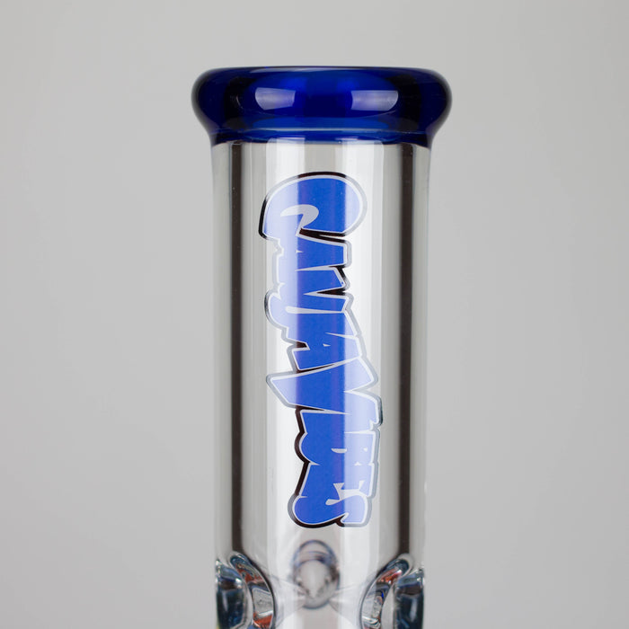 Ganjavibes | Honeycomb 14 Inches Two Disk Percolator Glass Bong By Irie Vibes Series Glass Bong Maple Craft Inc