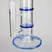 Ganjavibes | Honeycomb 14 Inches Two Disk Percolator Glass Bong By Irie Vibes Series Glass Bong Maple Craft Inc