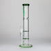 Ganjavibes | Honeycomb 14 Inches Two Disk Percolator Glass Bong By Irie Vibes Series Glass Bong Maple Craft Inc Green