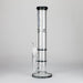 Ganjavibes | Honeycomb 14 Inches Two Disk Percolator Glass Bong By Irie Vibes Series Glass Bong Maple Craft Inc Grey
