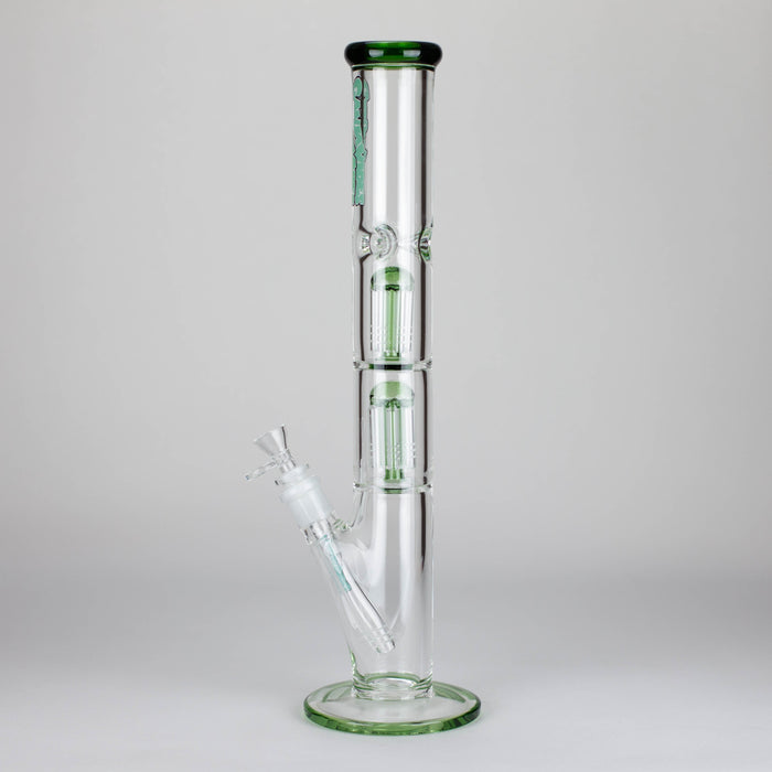 Ganjavibes | 17" Double Tree Percolator Glass Bong By Irie Vibes Glass Bong Maple Craft Inc
