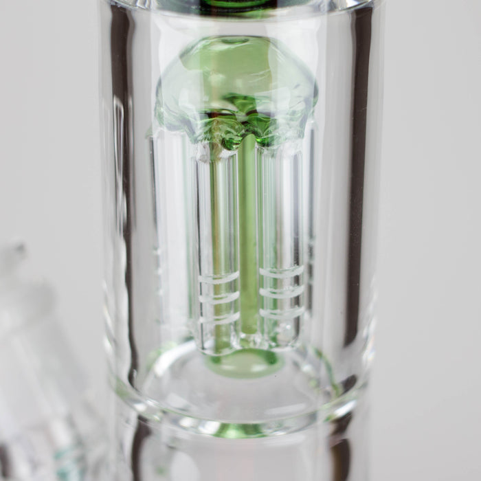 Ganjavibes | 17" Double Tree Percolator Glass Bong By Irie Vibes Glass Bong Maple Craft Inc