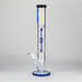 Ganjavibes | 17" Double Tree Percolator Glass Bong By Irie Vibes Glass Bong Maple Craft Inc Blue