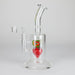 Ganjavibes | 8.5 inches Strawberry perc Waterpipe & Dabrig with Quartz Banger Glass Rig Maple Craft Inc