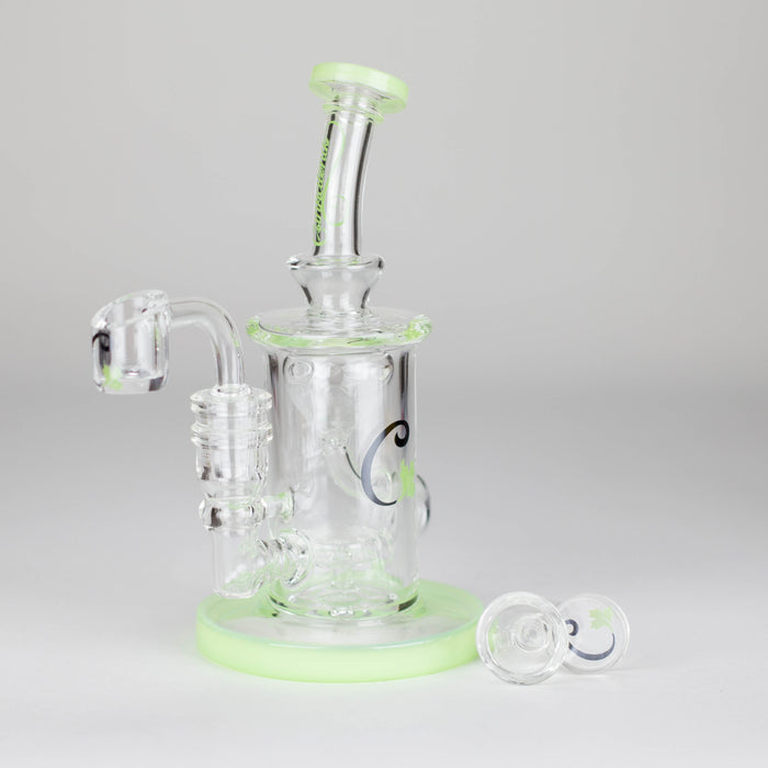 Cannatonik | 7" Glass Bong and Dab Rig Glass Rig Maple Craft Inc Green