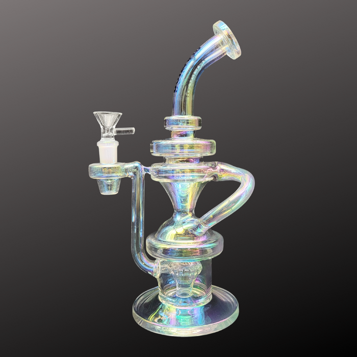 Medusa | 12" Recycler-Style 1 Glass Bong Small Biz Distributors
