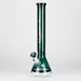 Genie | 18" 7 mm color-tube and clear-bottom beaker water bong [GE3110] Glass Bong ONE Teal