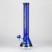 Genie | 18" 7 mm color-tube and clear-bottom beaker water bong [GE3110] Glass Bong ONE Blue