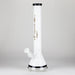Genie | 18" 7 mm color-tube and clear-bottom beaker water bong [GE3110] Glass Bong ONE White