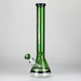 Genie | 18" 7 mm color-tube and clear-bottom beaker water bong [GE3110] Glass Bong ONE Green
