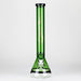 Genie | 18" 7 mm color-tube and clear-bottom beaker water bong [GE3110] Glass Bong ONE