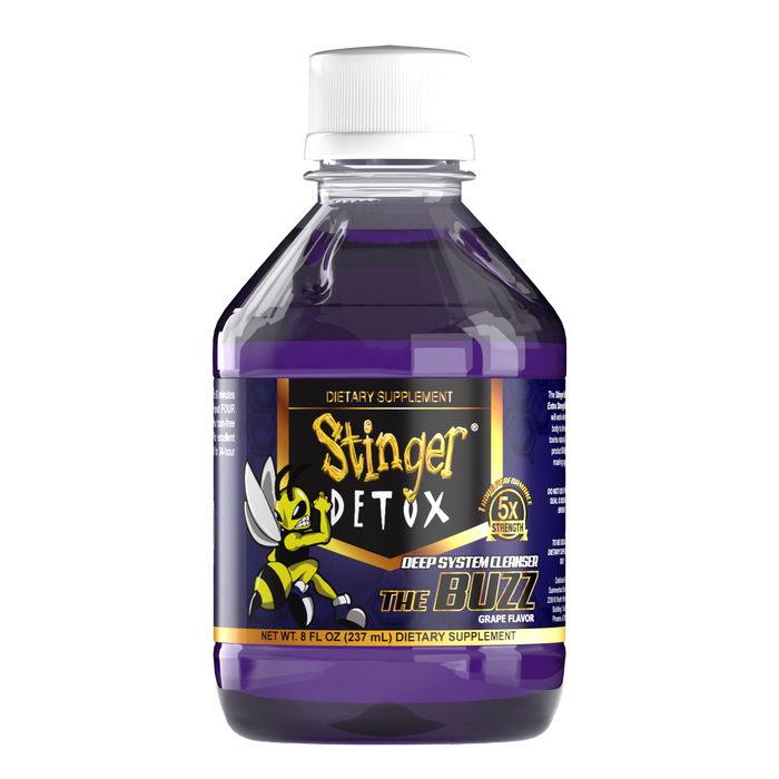 Stinger Detox | Buzz 5X Extra Strength Drink – 8 FL OZ Detox Desert Depot Grape