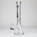 Silk Glass | 17" 10mm Thick Beaker Glass Bong with Accessories – Premium Gift Set Glass Bong Small Biz Distributors Purple