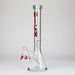 Silk Glass | 17" 10mm Thick Beaker Glass Bong with Accessories – Premium Gift Set Glass Bong Small Biz Distributors Red