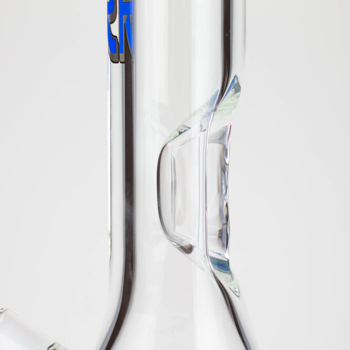 Silk Glass | 17" 10mm Thick Beaker Glass Bong with Accessories – Premium Gift Set Glass Bong Small Biz Distributors