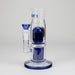 Medusa | Double Tree Arm Perc Base for Stack-A-Bong Glass Bong Small Biz Distributors Blue