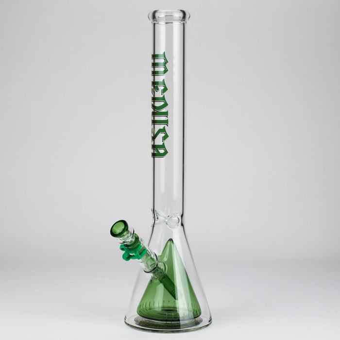 Medusa | 18" Glass Beaker Bong with Cone Perc Glass Bong Small Biz Distributors Green