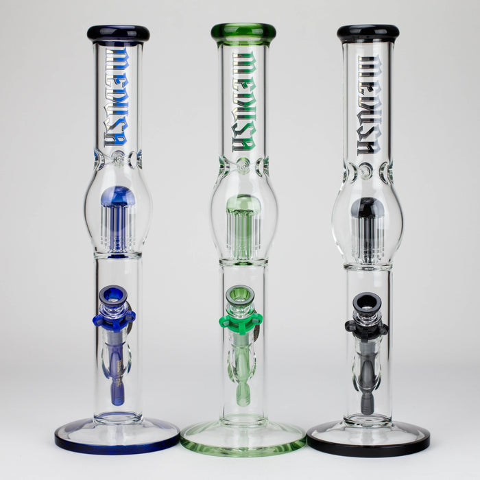 Medusa | 17" 7mm Glass Bubble Tree Perc Glass bong Glass Bong Small Biz Distributors