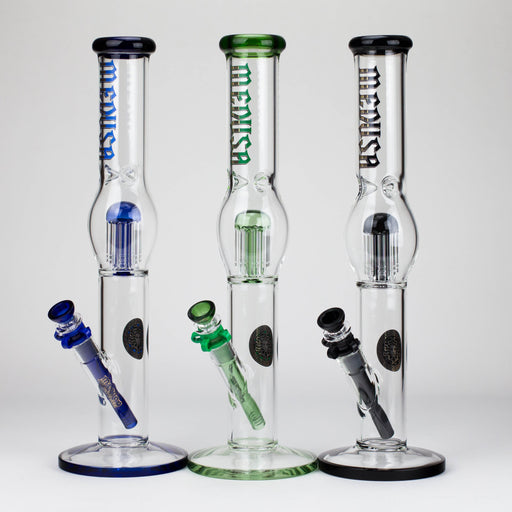 Medusa | 17" 7mm Glass Bubble Tree Perc Glass bong Glass Bong Small Biz Distributors