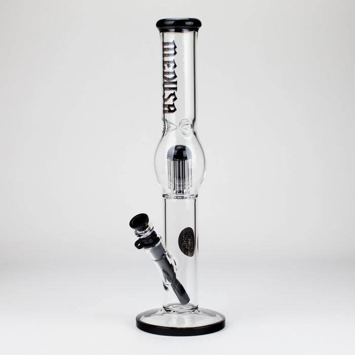 Medusa | 17" 7mm Glass Bubble Tree Perc Glass bong Glass Bong Small Biz Distributors Black