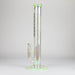 Trippy Glass | 17" Holographic Double Inline Straight Tube Glass Bong Glass Bong Small Biz Distributors