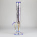 Trippy Glass | 17" Holographic Double Inline Straight Tube Glass Bong Glass Bong Small Biz Distributors Purple