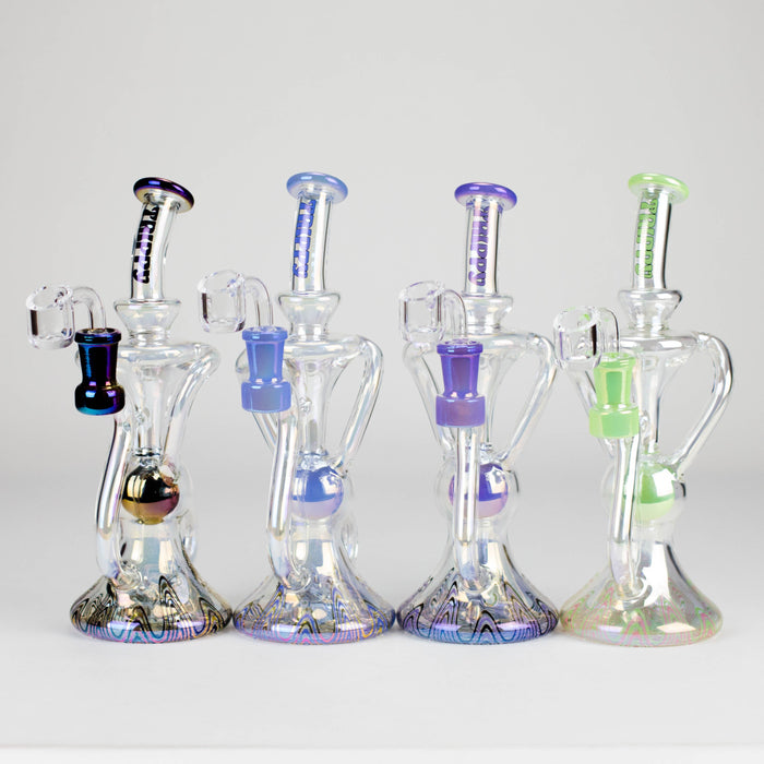 Trippy Glass | Recycler with Banger Glass Rig Small Biz Distributors