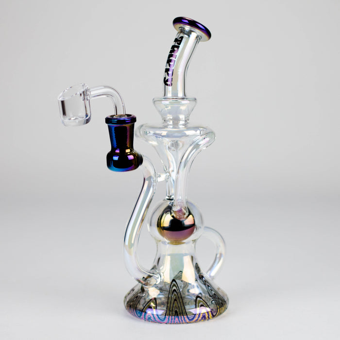 Trippy Glass | Recycler with Banger Glass Rig Small Biz Distributors Black