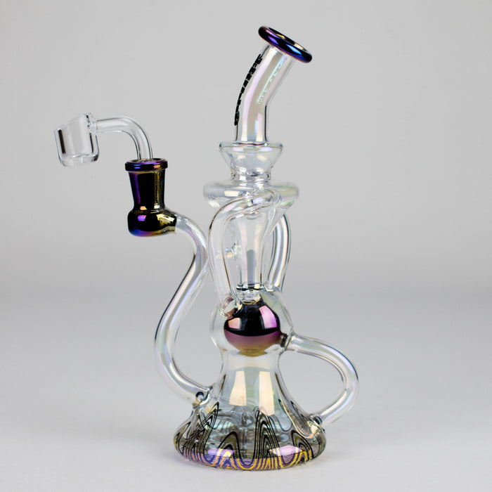 Trippy Glass | Recycler with Banger Glass Rig Small Biz Distributors