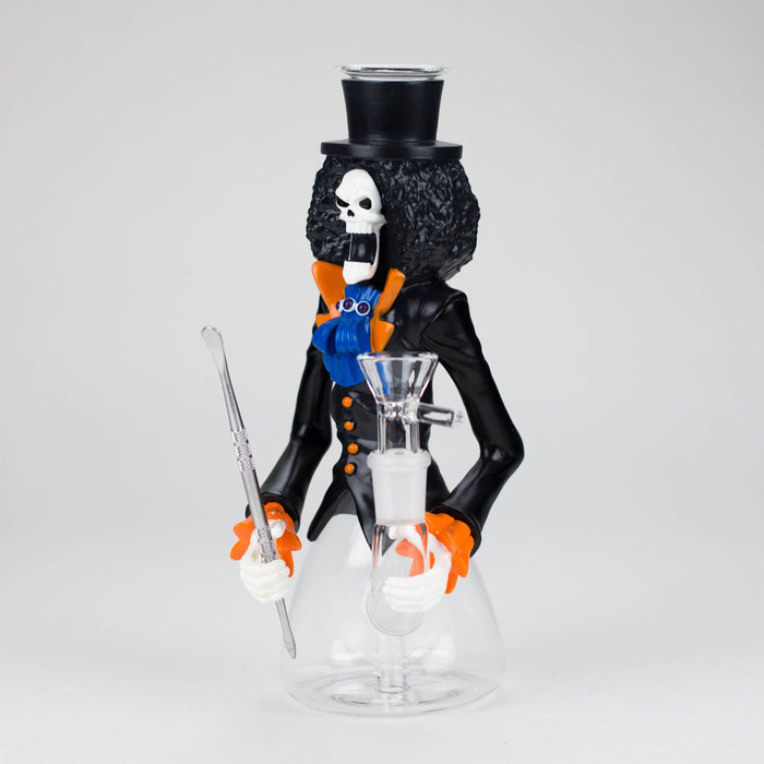 8.5" Vinyl Skeletonwater pipe [YS-742] Resin · Silicone · Plastic Bong JJ Distribution