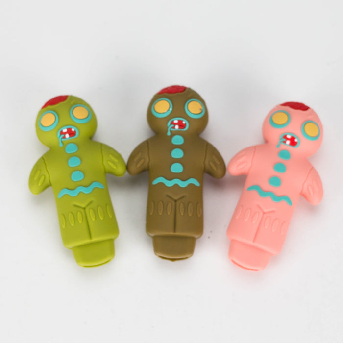 3" Gingerbread Hand pipe Silicone Pipe JJ Distribution