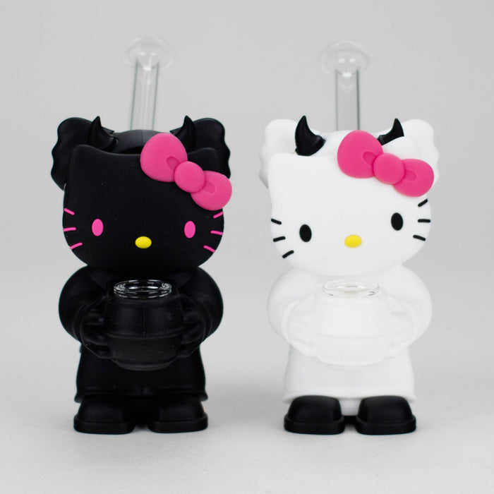 5.5" Devil Kitty Silicone Water Pipe-Assorted [YS-389] Resin · Silicone · Plastic Bong JJ Distribution