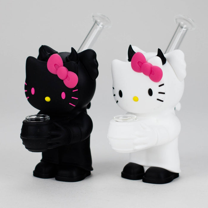 5.5" Devil Kitty Silicone Water Pipe-Assorted [YS-389] Resin · Silicone · Plastic Bong JJ Distribution